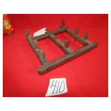 PRIMITIVE WOOD HORSE DRAWN HARROW MODEL -