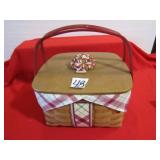 2013 CHRISTMAS LONGABERGER PLAID TIDINGS BASKET