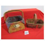 1990 CHRISTMAS LONGABERGER GINGER BREAD BASKET ;
