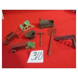 VINTAGE CAST IRON & TIN TOYS