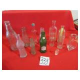 14 VINTAGE BOTTLES - SMILE, VESS, MEDICINE