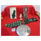 GIRLS SCOUTS DOLL  & MEMORABILIA