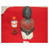 121/2' CONCRETE  BLACK AMERICANA BOY FIGURINE