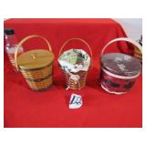 3- LONGABERGER BASKETS