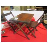 18' X12' X141/2' T PRIMITIVE FOLDING CHILD'S TABLE