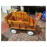 CORN SHUCKING WAGON W/ BANG BOARD ,CORN SCOOP ,