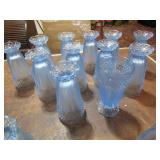 12- BLUE GORHAM BLUE DINNER GLASSES