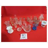 INK WELLS ;MINI BOTTLES; TOOTH PICH HOLDERS