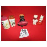 SPICE SHAKERS ; SALT/ PEPPER SHAKERS