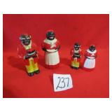 EARLY PLASTIC 5' & 31/2' UNCLE MOSE , AUNT JEMIMA