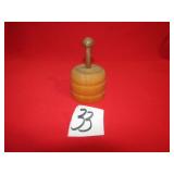 23/4' WOODEN BUTTER MOLD W/ STAR