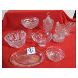 8- PIECES GLASSWARE