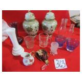 12 PIECES GLASSWARE