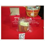 1999, 2008 TREE TRIMMINGS LONGABERGER BASKETS