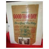 1963 DO A GOOD TURN TODAY PAPER BAG BOYSCOUTS W/