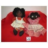 2- EARLY BLACK AMERICANA DOLLS