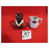 MC COY AUNT JEMIMA PLANTER ; CREAMER