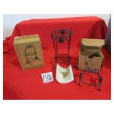 3- MINIATURE LONGABERGER WIRE STANDS