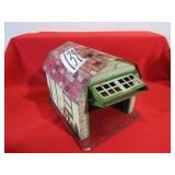 91/2' X 81/4' W 1950'S MARX TIN GARAGE