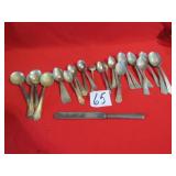 25+ PIECES VINTAGE SILVERWARE