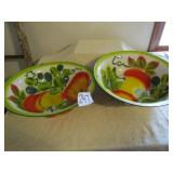 2 -16" PAINTED DISH PANS
