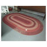 63" X 101" RED AREA RUG