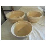 SET OF 3 NESTING BOWLS 7,810" - YELLOWARE