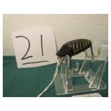 EARLY HEDDON MIDGETT DIGIT WOODEN LURE 13/4"