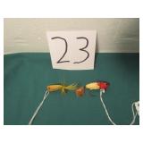 HEDDON FLAPTAIL BUG, HEDDON POPPER FLY ROD LURES