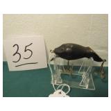 ABBE IMBRIE CRAB TYPE WOODEN LURE 23/4 " W/