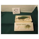 CEDAR CREEK #100 GREEN CRACKLEBACK COLLECTOR