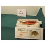 CEDAR CREEK #104 RAINBOW COLLECTOR LURE W/BOX