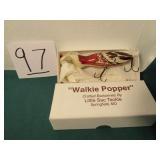 WALKIE POPPER . LITTLE SAC MARBLE  COLLECTOR LURE