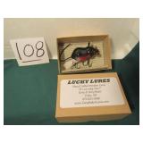 LUCKY LURES HAND CRAFTED WOODEN LURES, GARY BAKER