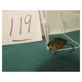 HEDDON TINY PINKINSEED LURE DARK GREEN W/ RED SPOT