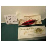 CEDAR CREEK #112 RED BLACK SPOTS COLLECTOR LURE