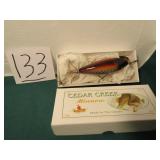 CEDAR CREEK # 114 WHITE SCALE COLLECTOR LURE W/ BO