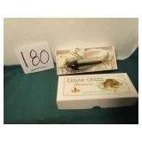CEDAR CREEK #115 RED SIDE CHUB COLLECTOR LURE W/BX