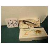 CEDAR CREEK #119 SILVER SHINNER COLLECTOR LURE W/