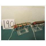 2- HEDDON VAMPIRE GLASS EYE LURES 41/4 "