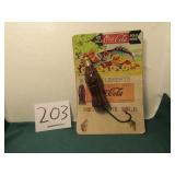WOW! COCA COLA BOTTLE FISHING LURE W/ CARD BOARD