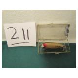 J C HIGGINS WOODEN LURE W CASE