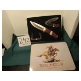 WINCHESTER LIMITED EDITION KNIFE SET ,W/TIN