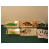 5- FLOATING RAR-L-TRAP LURES W/ PLASTIC CASES
