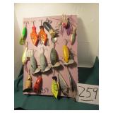 16- VINTAGE LURES W/ CASE