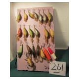21- VINTAGE LURES W/ CASE