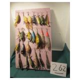 23- VINTAGE LURES W/ CASE