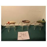 3- HEDDON NO- SNAG LURES