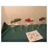 3- HEDDON NO- SNAG FISHING LURES