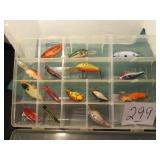 15- RATTLE LURES W/ PLASTIC CASE